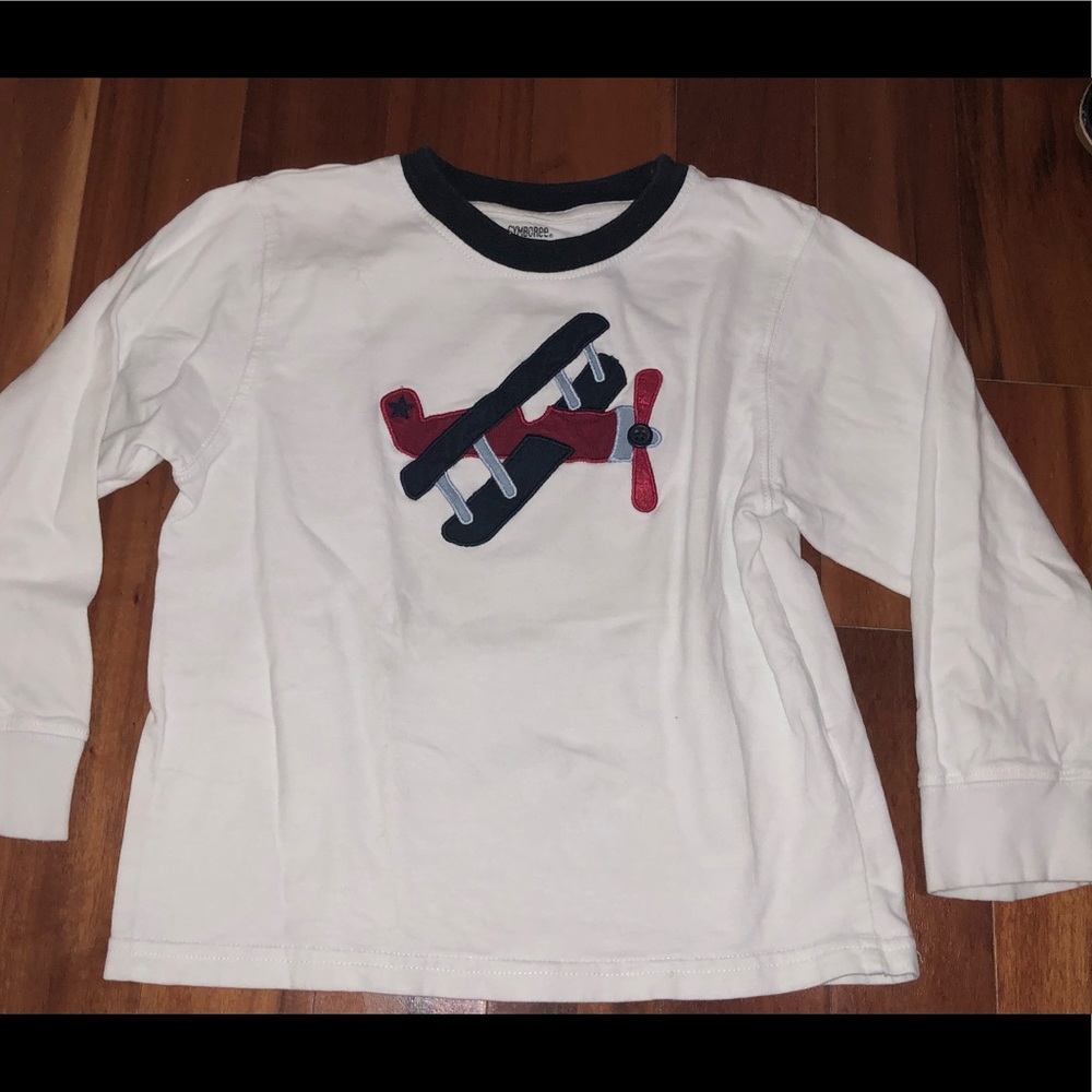 Bundle of Gymboree Airplane Shirts & Adj. Jeans